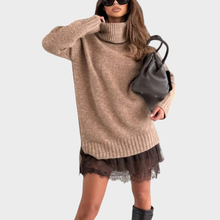Linda - Strickoberteil und Kleid Set
