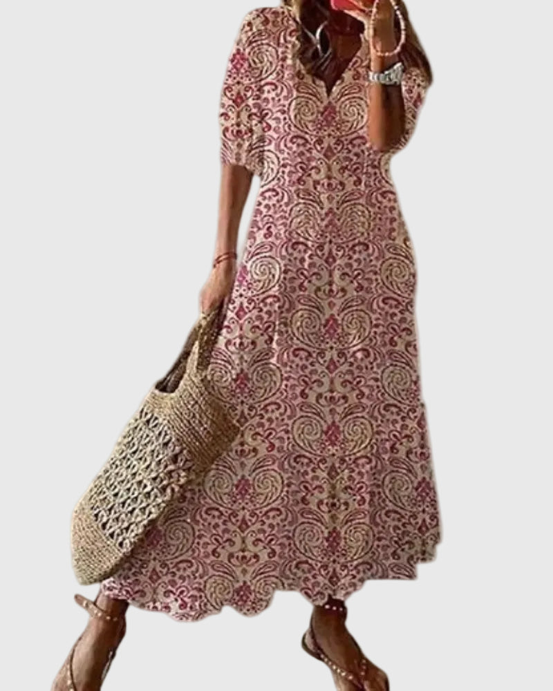 Theresa | Boho Vintage Sommer Maxikleid