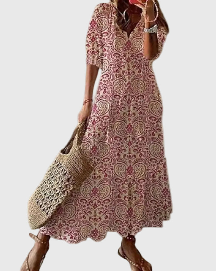 Theresa | Boho Vintage Sommer Maxikleid