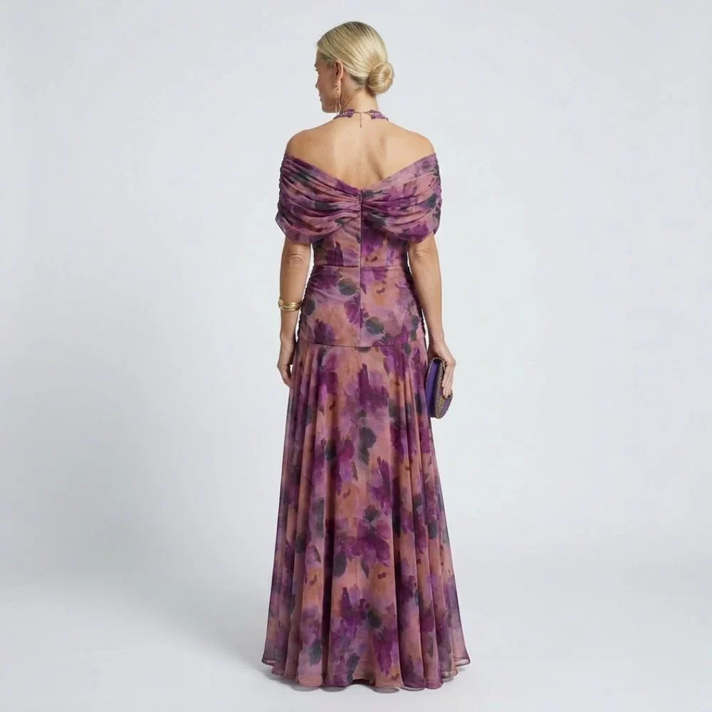 LouLou | Elegantes Maxikleid für festliche Anlässe mit V-Ausschnitt