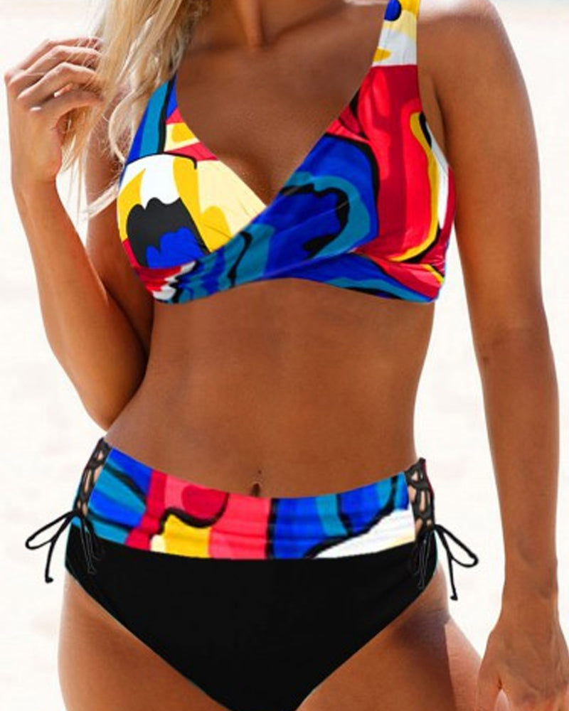 Eva - Farbenfroher, Fröhlicher Bikini