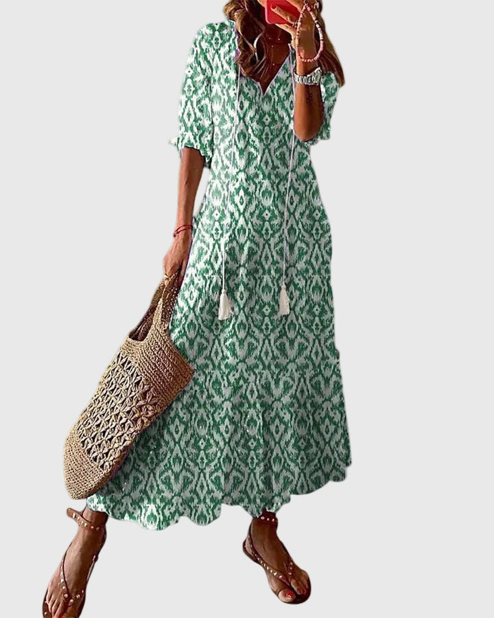 Theresa | Boho Vintage Sommer Maxikleid