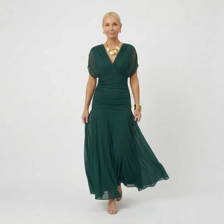 LouLou | Elegantes Maxikleid für festliche Anlässe mit V-Ausschnitt