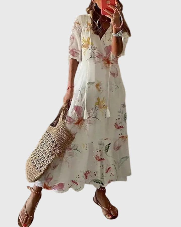 Theresa | Boho Vintage Sommer Maxikleid