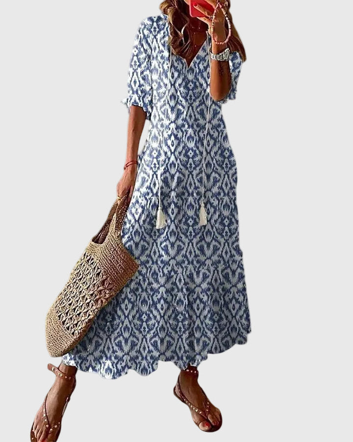 Theresa | Boho Vintage Sommer Maxikleid