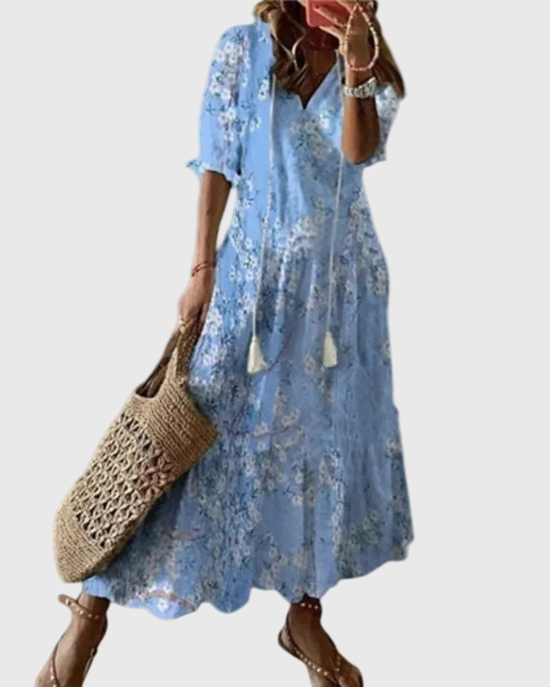 Theresa | Boho Vintage Sommer Maxikleid