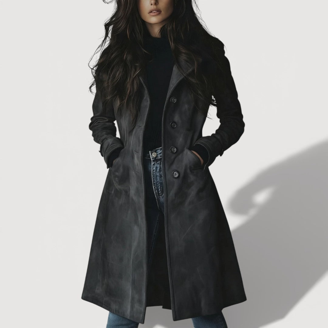Senna – Wildleder-Trenchcoat