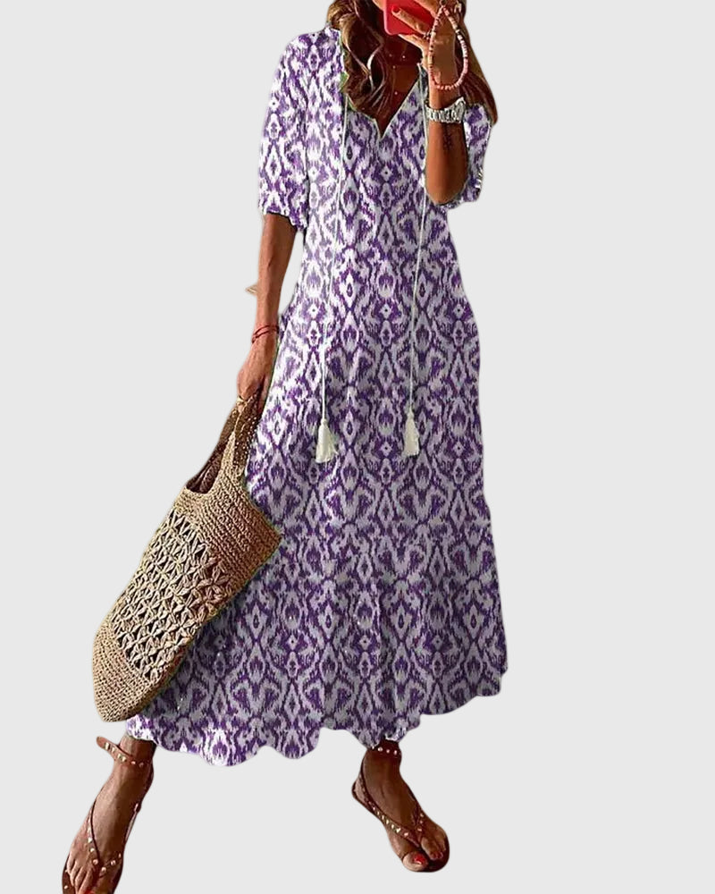 Theresa | Boho Vintage Sommer Maxikleid