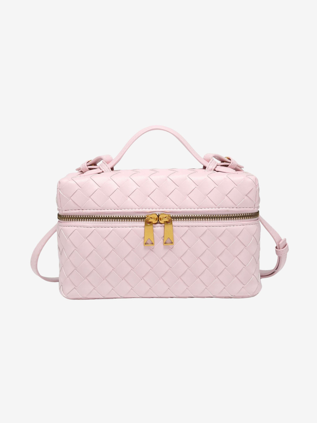 Julia | Strukturierte, glänzende Tasche aus gewebtem Material