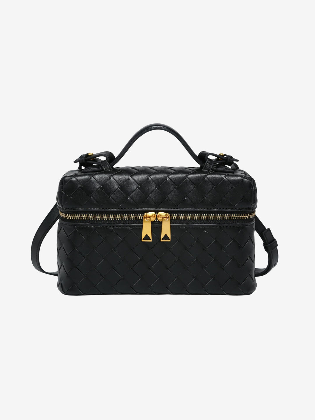 Julia | Strukturierte, glänzende Tasche aus gewebtem Material