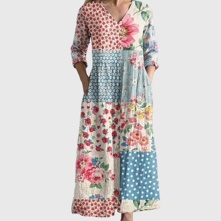 Natalie | Elegantes Fließendes Maxikleid
