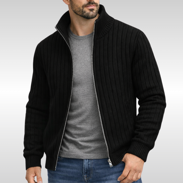 Peter | Klassische Strickjacke mit Reißverschluss