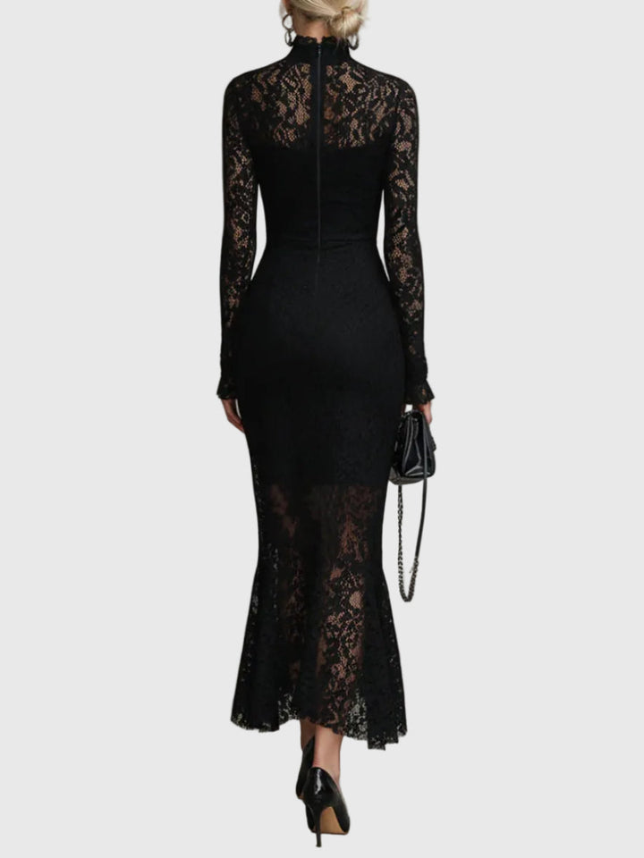 Nadine | Elegantes Spitzen-Fischschwanz-Maxikleid