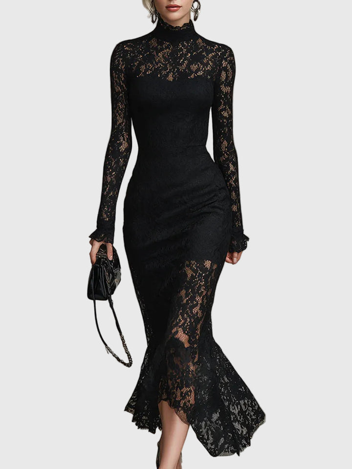 Nadine | Elegantes Spitzen-Fischschwanz-Maxikleid