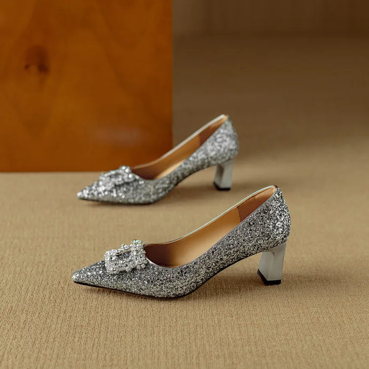 Katrien | Glitzer-Pumps