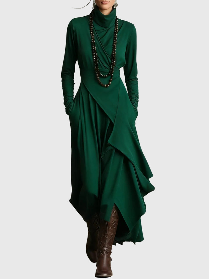 Svenja | Maxi Faltenkleid