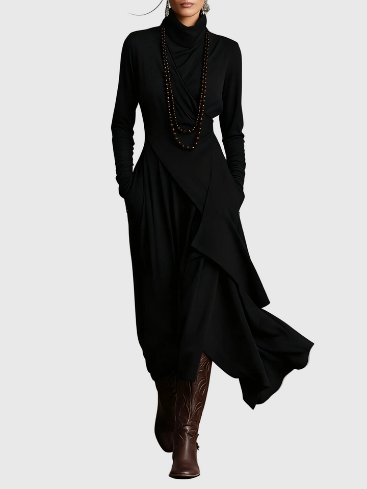 Svenja | Maxi Faltenkleid