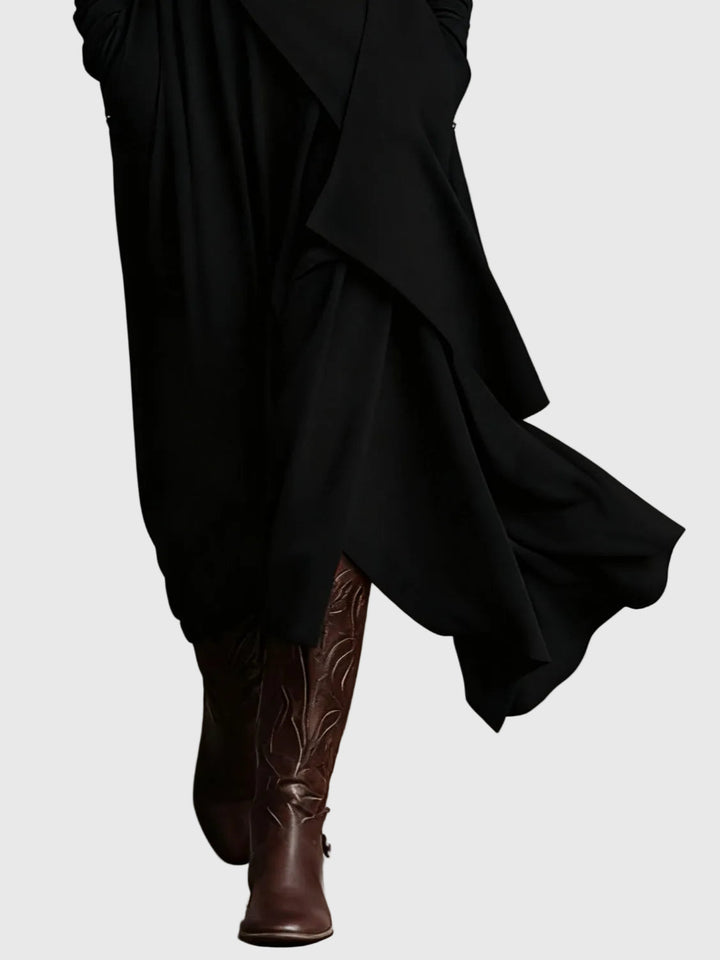 Svenja | Maxi Faltenkleid