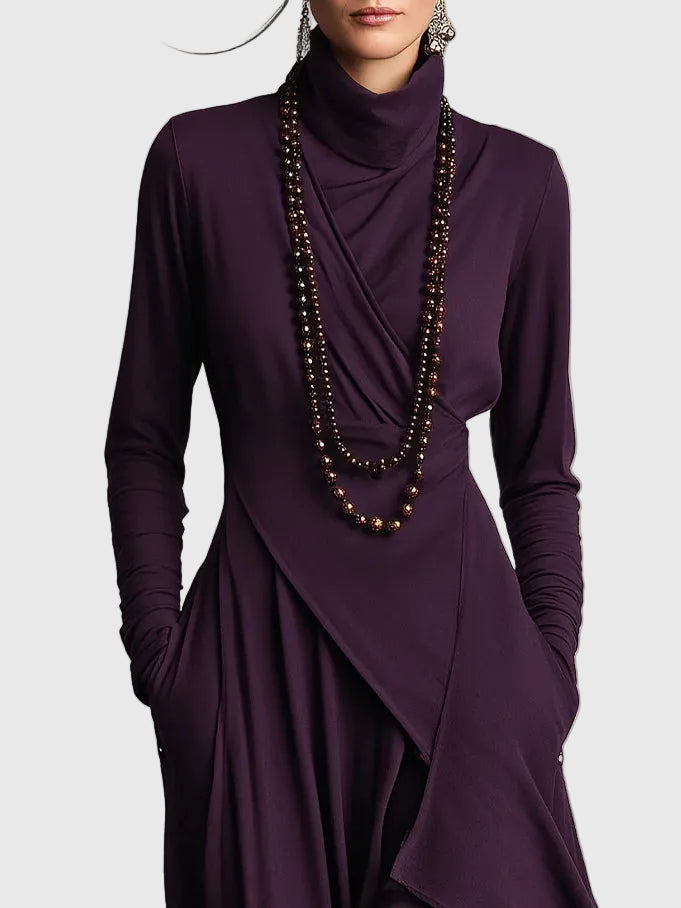 Svenja | Maxi Faltenkleid