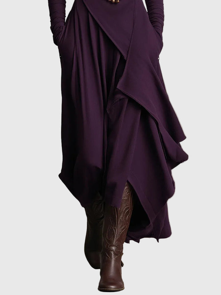 Svenja | Maxi Faltenkleid