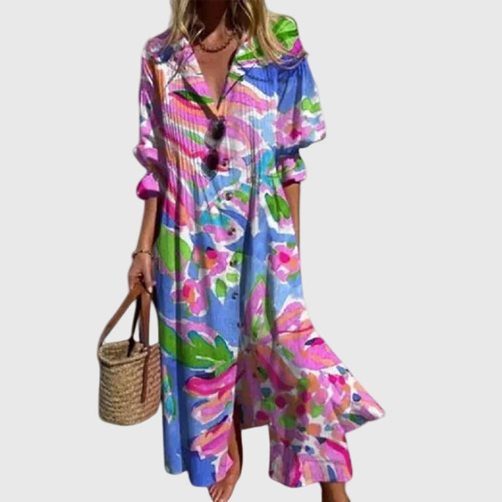 Ingrid | Elegantes Bohemian Maxikleid
