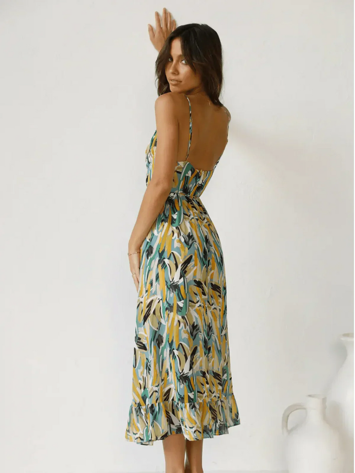 Jada | Buntes Midi-Kleid